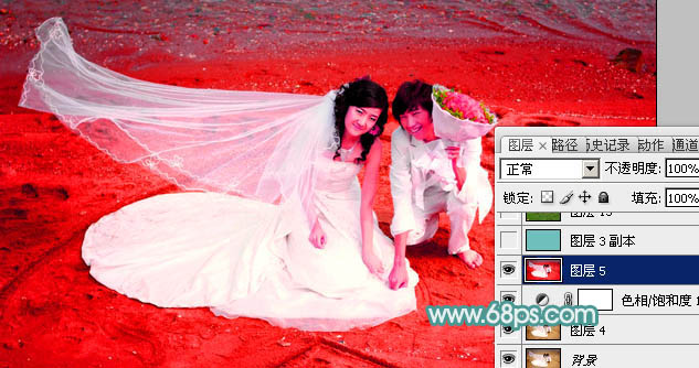 实用抠图教程:透明婚纱抠图