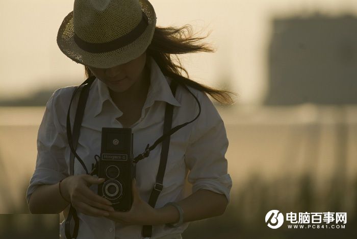 Photoshop打造唯美的韩系淡粉色外景人物图片