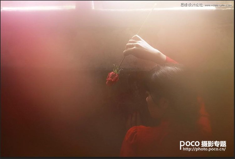 Photoshop给废墟人像添加粉色朦胧美效果,PS教程,思缘教程网