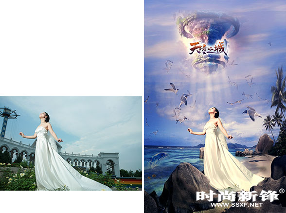 【PS教程】数码合成之天空之城 全福编程网