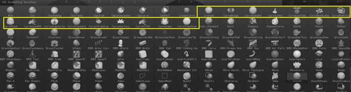 zbrush,zbrush功能,zbrush curve mode,zbrush curve笔刷