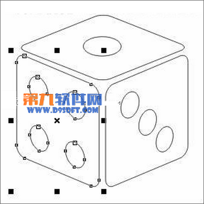 CorelDRAW制作填充不同颜色骰子 全福编程网