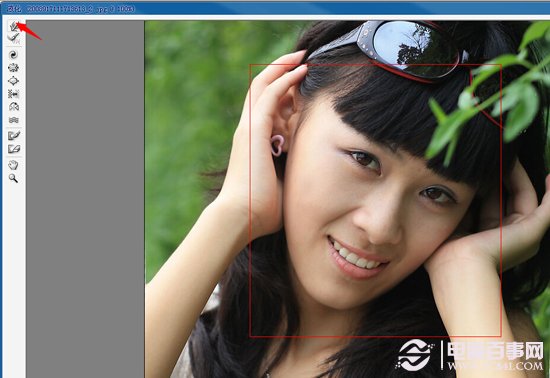 Photoshop将美女打造成冷色系清新教程 电脑百事网