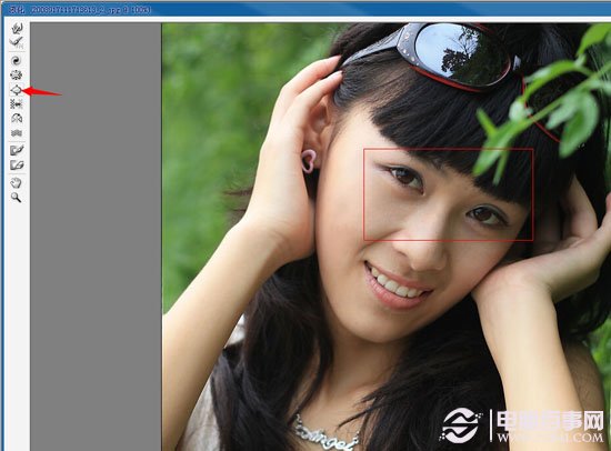 Photoshop将美女打造成冷色系清新教程 电脑百事网