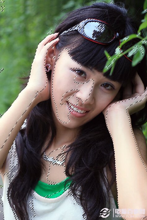 Photoshop将美女打造成冷色系清新教程 电脑百事网