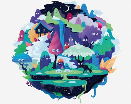 AI绘制抽象插画教程 全福编程网教程网 AI教程