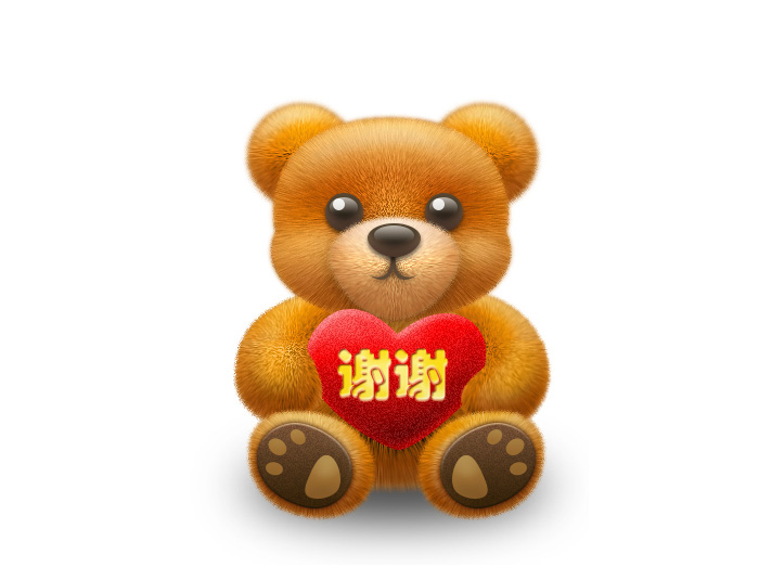 Photoshop绘制可爱的小熊玩具  全福编程网