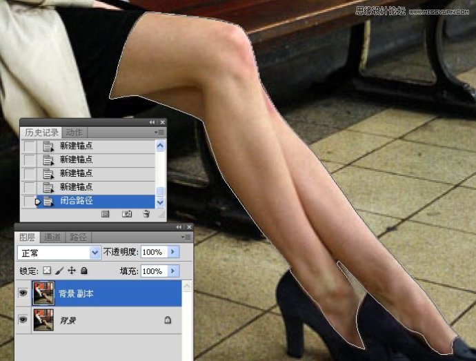 Photoshop调出国外女孩光滑亮白的腿部肌肤,全福编程网