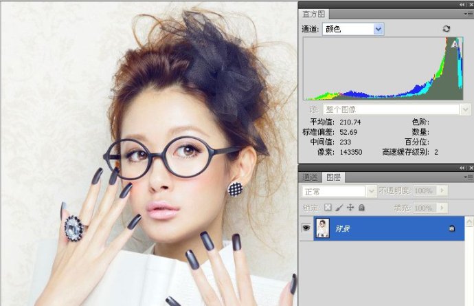 学看人像数码照片的直方图