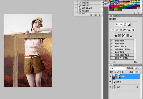 Photoshop制作美女人像照片油画风格,全福编程网