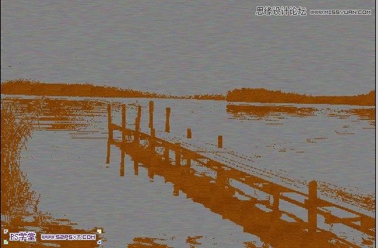 Photoshop把湖边风景照转成艺术效果,全福编程网