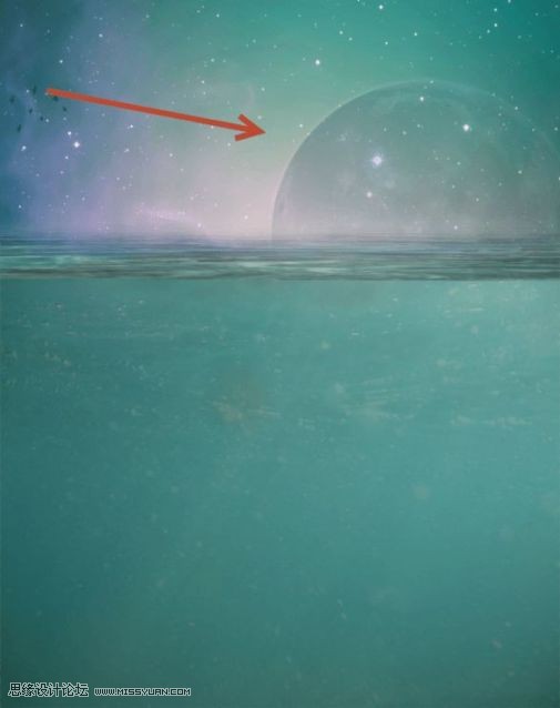 Photoshop合成章鱼岛渔夫出海钓鲨鱼教程,PS教程,素材中国