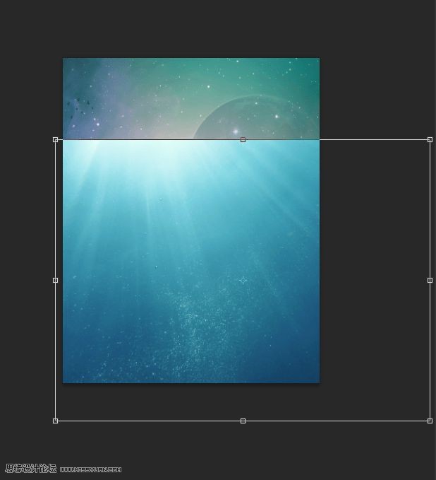 Photoshop合成章鱼岛渔夫出海钓鲨鱼教程,PS教程,素材中国