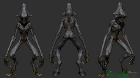 zbrush,zbrush外星人,zbrush外星人教程		