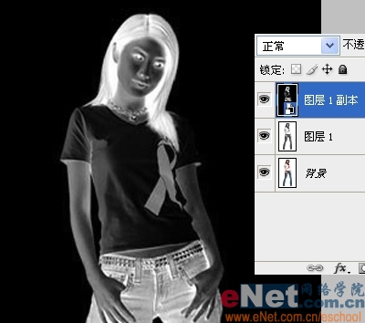 PS打造个性T恤的素描图案 全福编程网网 推荐教程