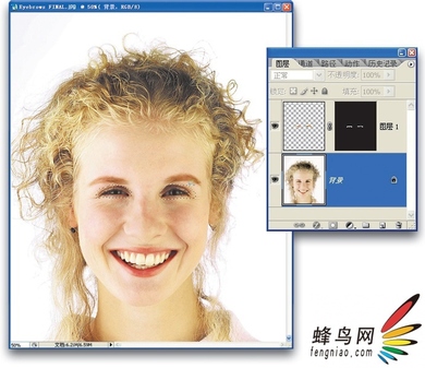 人像的修饰&middot;增强睫毛和眉毛