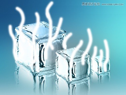 Photoshop巧用滤镜制作出清凉的冰块效果,破洛洛