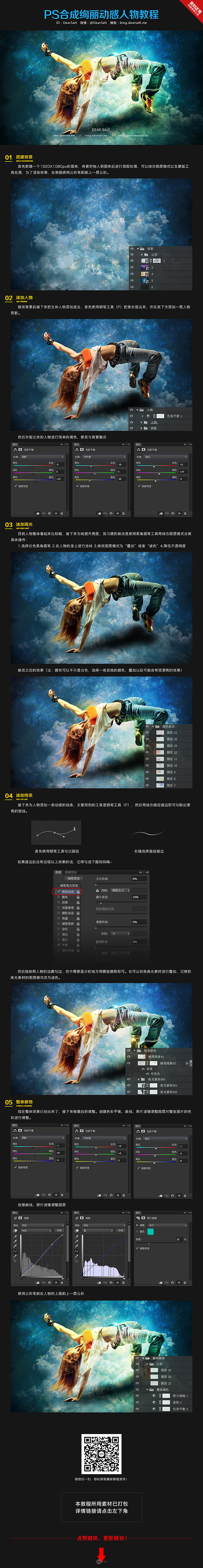 PS合成绚丽动感人物教程 全福编程网