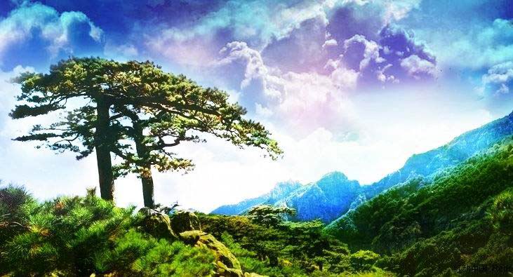 PS合成超酷魔幻山林风光效果的详细教程 全福编程网