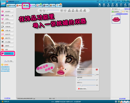 美图秀秀亲手打造属于你的甜甜私房猫