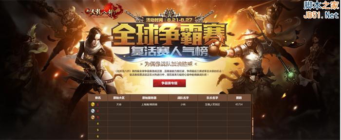 Photoshop设计网页游戏UI的专题页棕色系网页教程  全福编程网