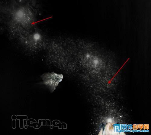 PS合成漂浮在宇宙中的冥想的女孩_软件自学网