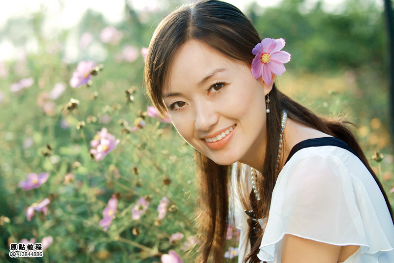 PhotoShop调出外景人像MM甜美糖水色调润色教程  全福编程网教程
