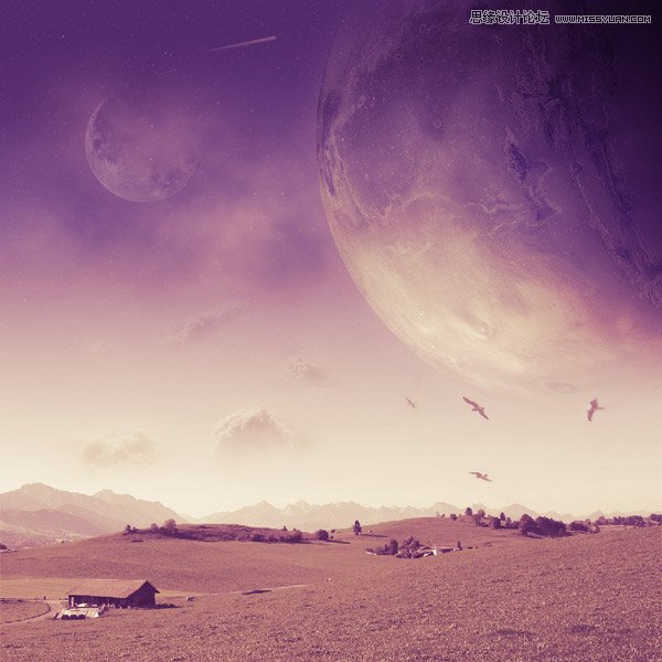 Photoshop合成超酷的外星球奇幻场景 全福编程网