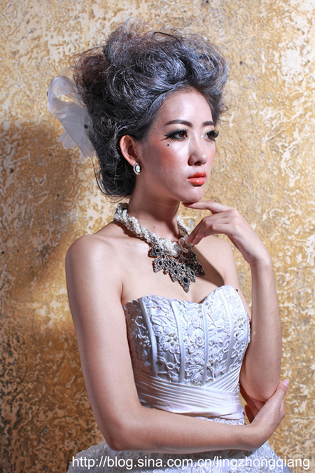 PS教程：PS打造冬季冷色调彩妆人像效果