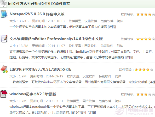 ini文件如何打开？ 全福编程网
