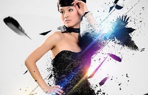 PhotoShop合成打造炫光视觉美女人像效果教程 全福编程网