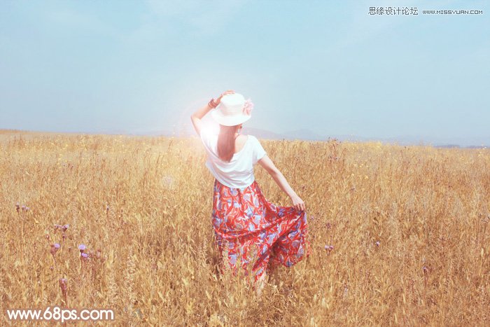 Photoshop给外景照片添加朦胧的逆光效果 全福编程网