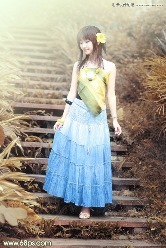 Photoshop调出可爱女孩日系逆光效果 全福编程网