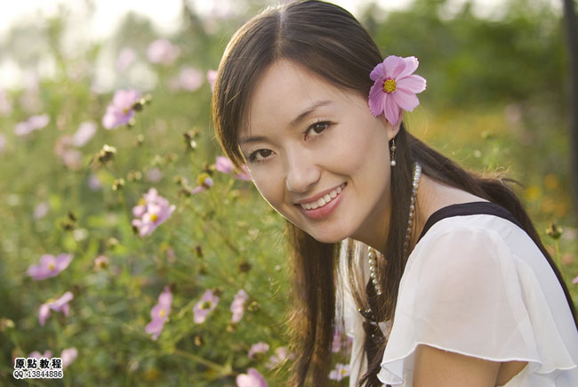 Photoshop给外景写真照片增加蜜糖色教程 全福编程网教程