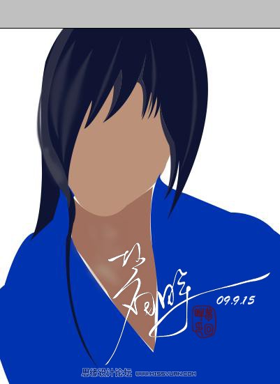 Photoshop鼠绘教程：绘制柔美的古典男孩,PS教程,思缘教程网