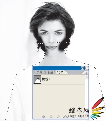 图像的合成技术 用蒙版遮盖头发