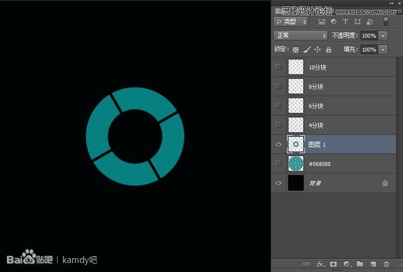 Photoshop制作超酷的同心圆拼图效果,PS教程,思缘教程网