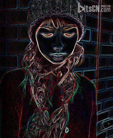 PS利用滤镜及画笔将人物转为灰色素描效果