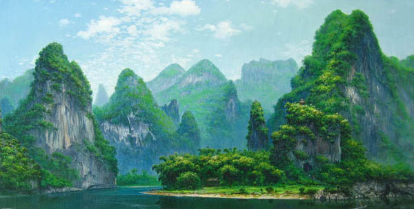 PS动画制作-合成动感山水画【原图02】,全福编程网