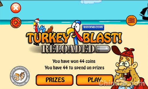 感恩节必玩趣味游戏：火鸡猎杀Turkey Blast 全福编程网
