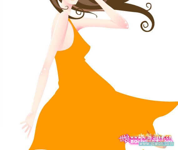 Illustrator教程:制作漂亮插画花季的天使-