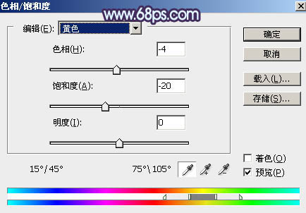 Photoshop将草地人物图片调制出柔美的梦幻暗调蓝黄色