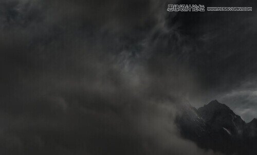 Photoshop合成超酷的火焰龙山效果图,PS教程,素材中国