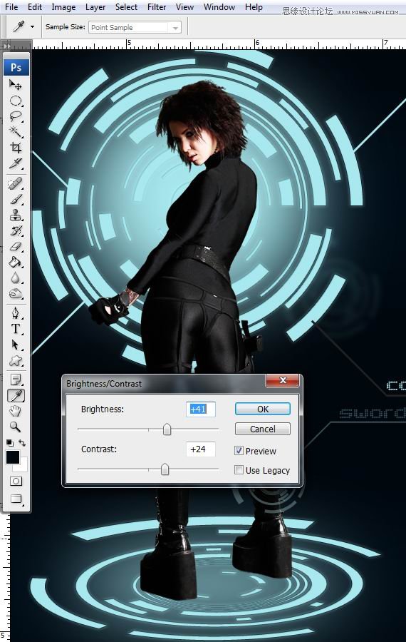 Photoshop合成Tron风格的科幻插图教程,全福编程网