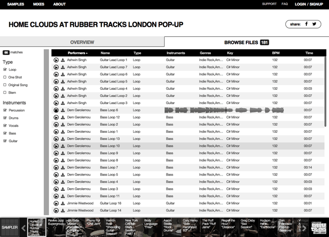 Rubber Tracks Sample Library