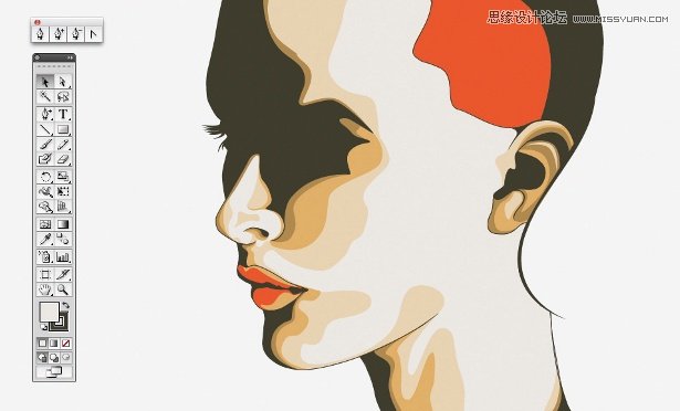 AI绘制个性美女海报 全福编程网网 AI实例教程
