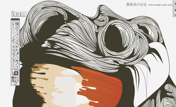 AI绘制个性美女海报 全福编程网网 AI实例教程