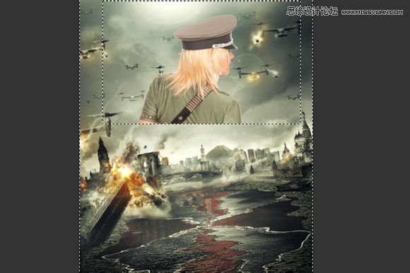 Photoshop合成超酷的生化危机海报效果图,PS教程,素材中国