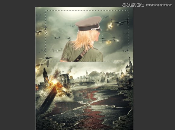 Photoshop合成超酷的生化危机海报效果图,PS教程,素材中国