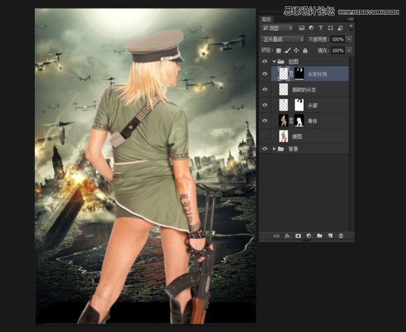 Photoshop合成超酷的生化危机海报效果图,PS教程,素材中国